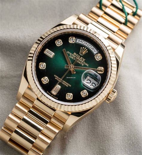 rolex green date